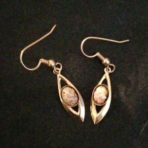 Gold dangle earrings